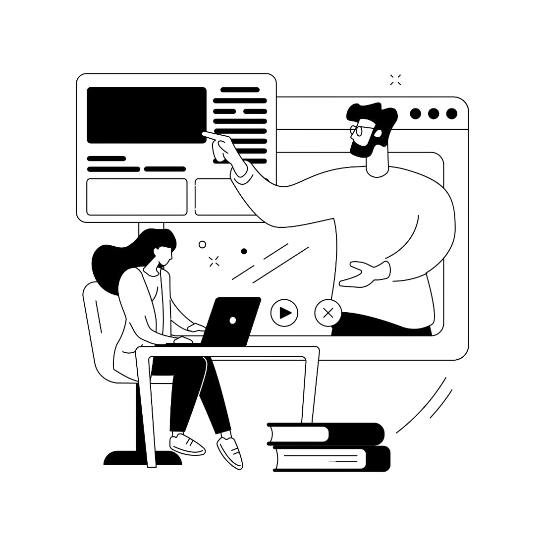 ヒアリング/相談イラスト