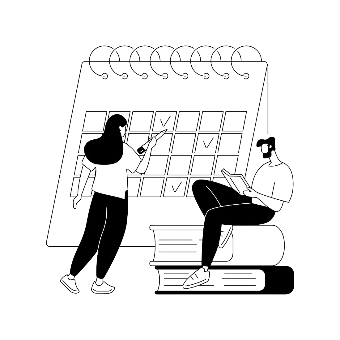 日程調整イラスト